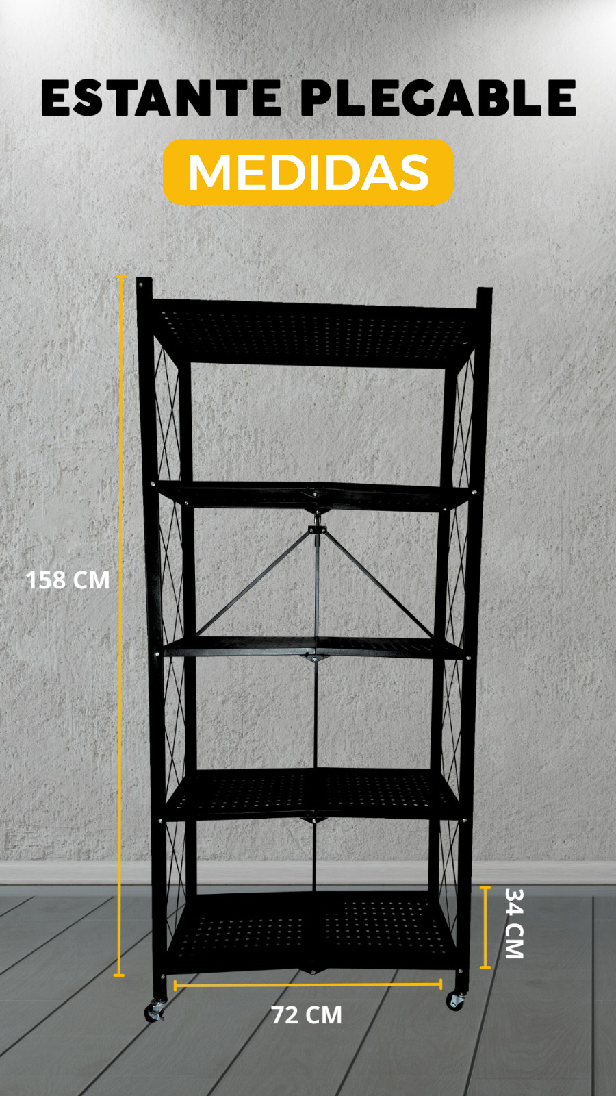 Estante Plegable | 5 niveles